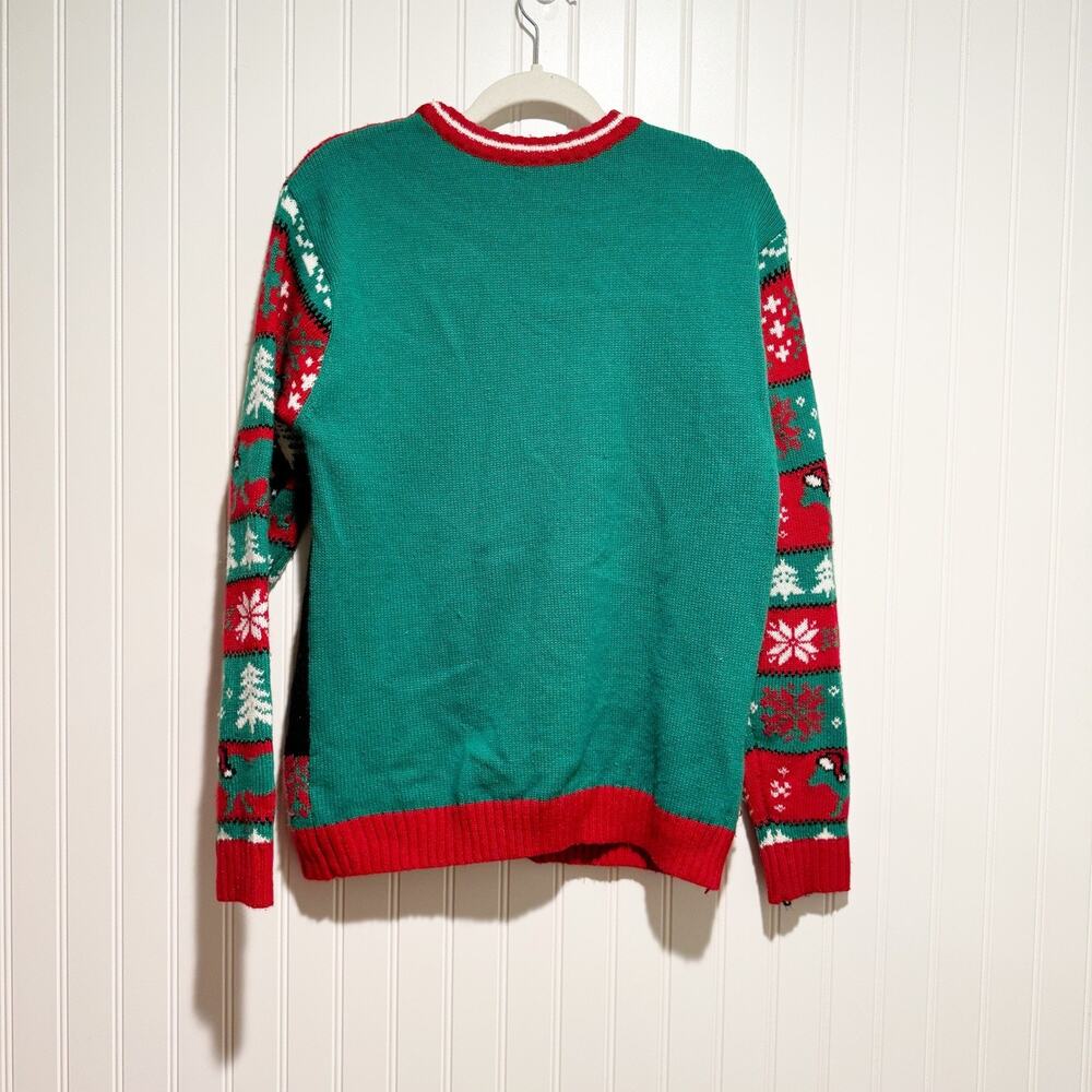 Celebrate Together Cow Christmas Sweater Front Pocket Ugly Christmas Sweater S - Picture 6 of 6